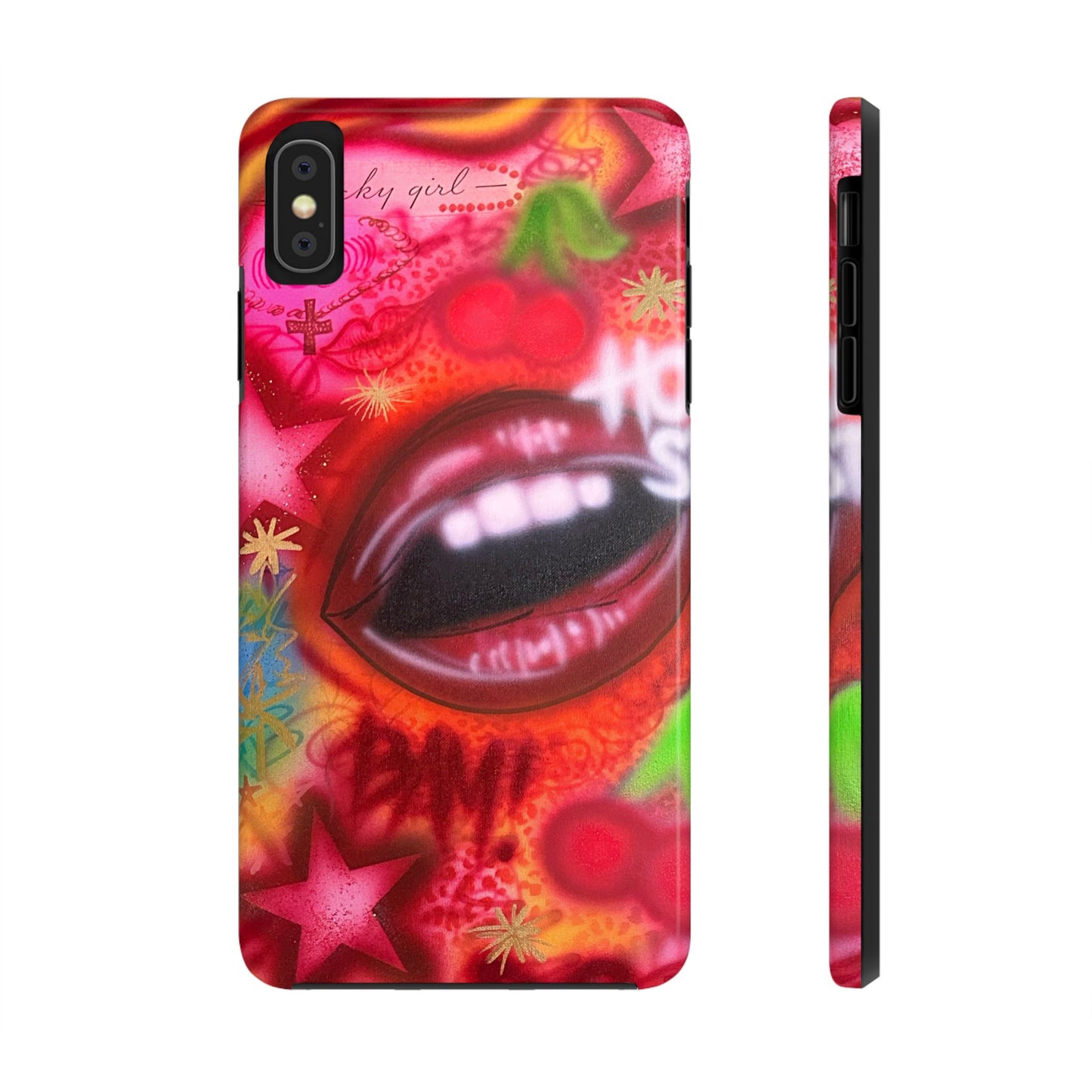 "hot stuff" airbrush iPhone case