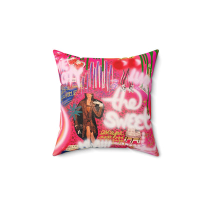 "sweet escape" airbrush pillow