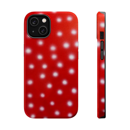 MagSafe "cherry crush polka dot" airbrush iPhone case