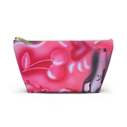 "on her way" airbrush makeup pouch