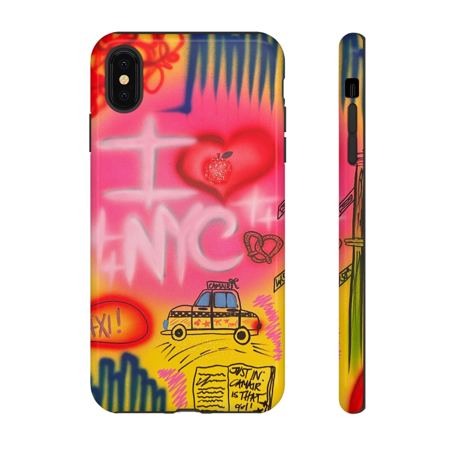 "in the city" airbrush iPhone case