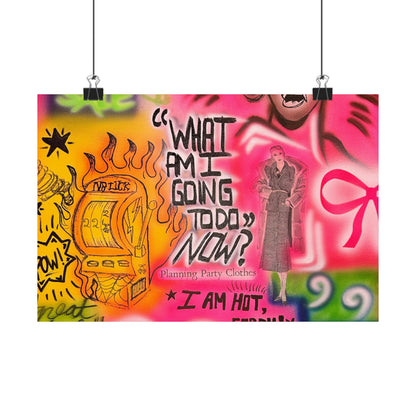 "out of luck" airbrush horizontal print