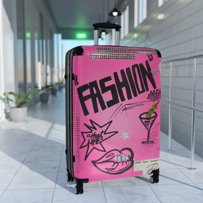 "high fashion" airbrush suitcase