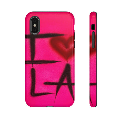 "I <3 LA" airbrush iPhone case