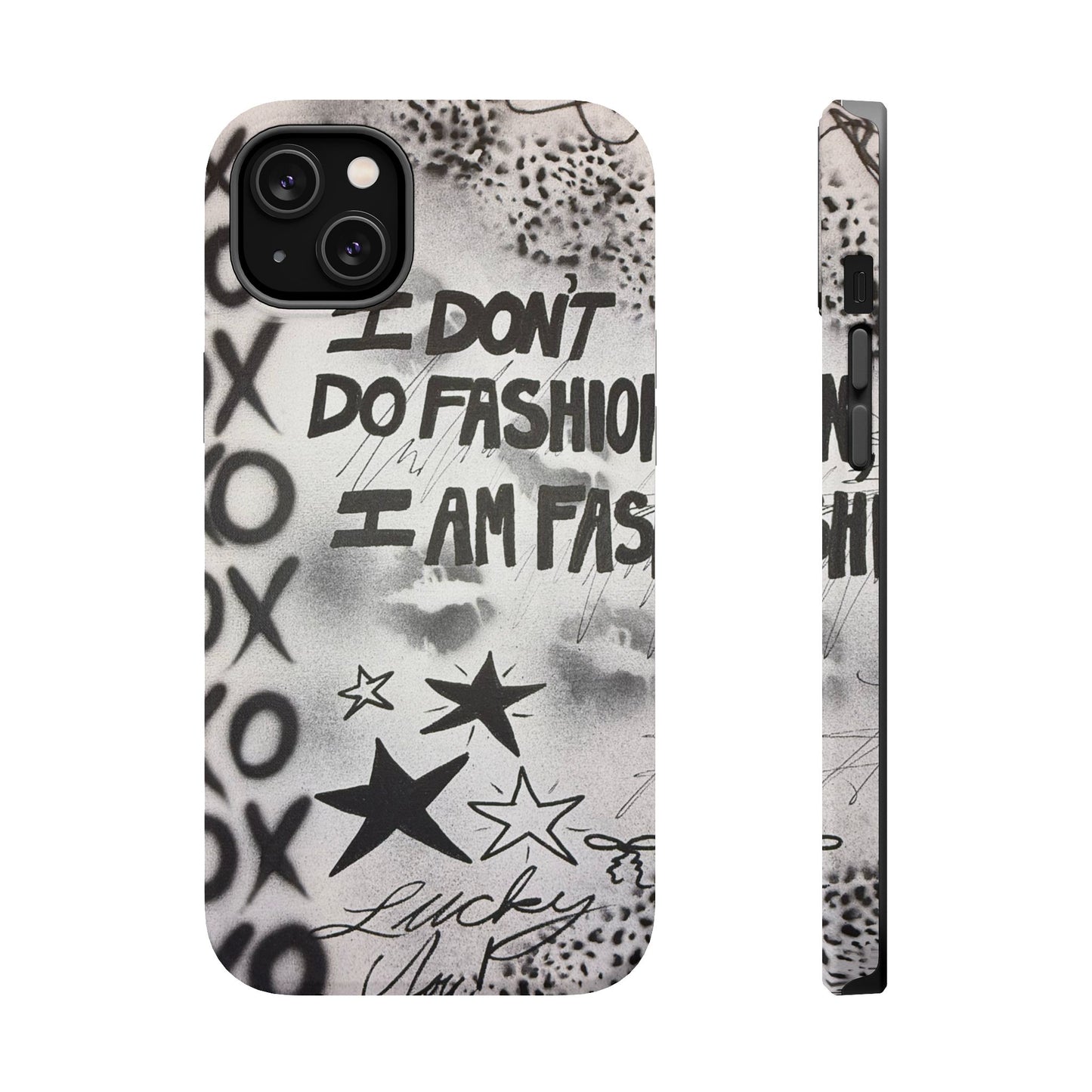 MagSafe "i am fashion" airbrush iPhone case