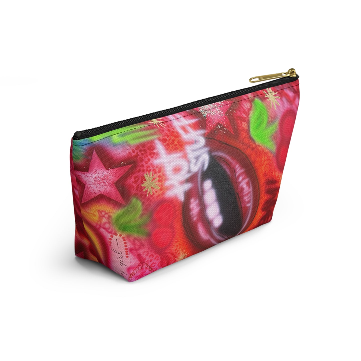 "hot stuff" airbrush makeup pouch