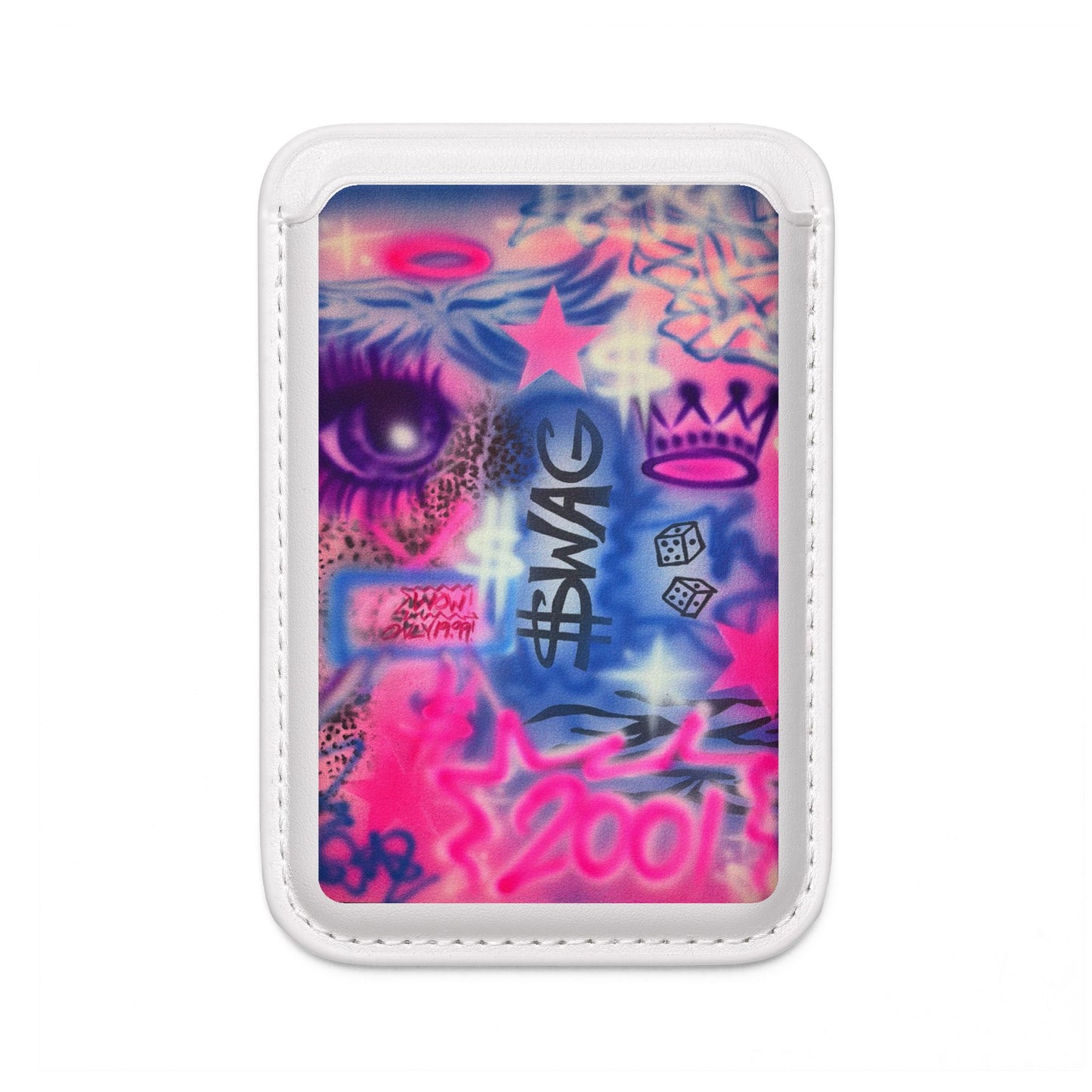 "$wag" airbrush vegan wallet (Magsafe® Compatible)
