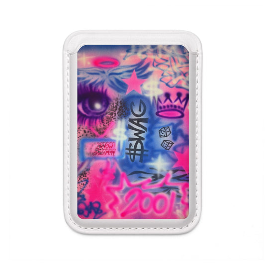 "$wag" airbrush vegan wallet (Magsafe® Compatible)