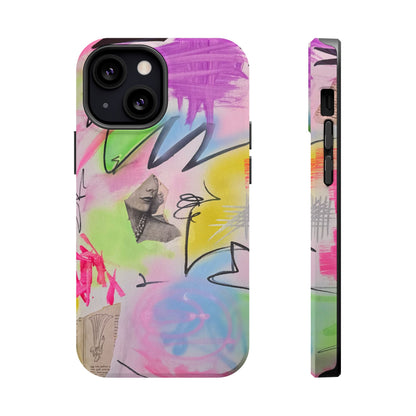 MagSafe "pastel static" airbrush iPhone case