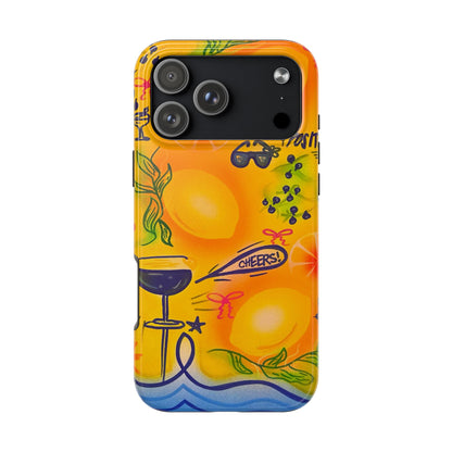 "citrus coastline" airbrush iPhone case