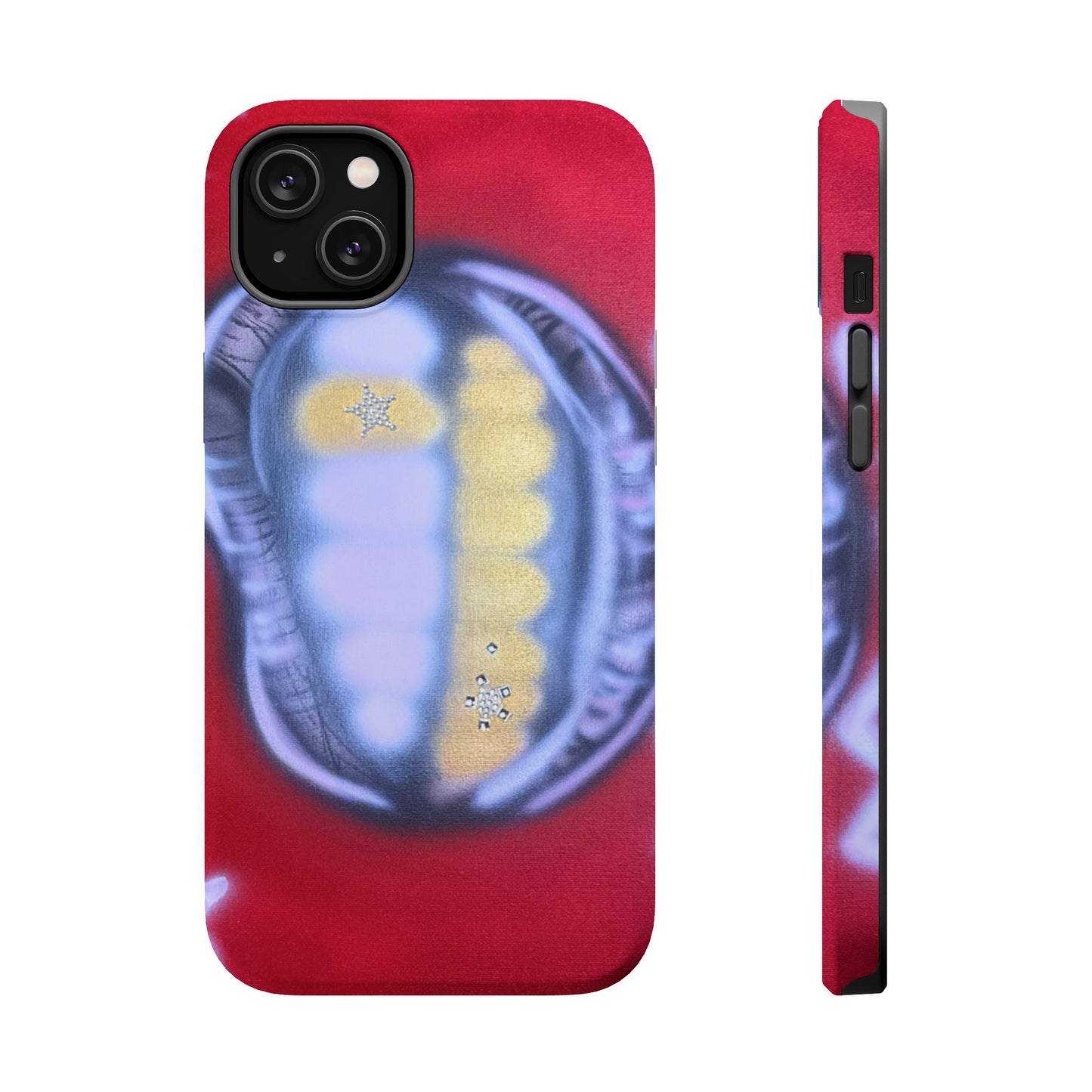 MagSafe "bite me bling" airbrush iPhone case