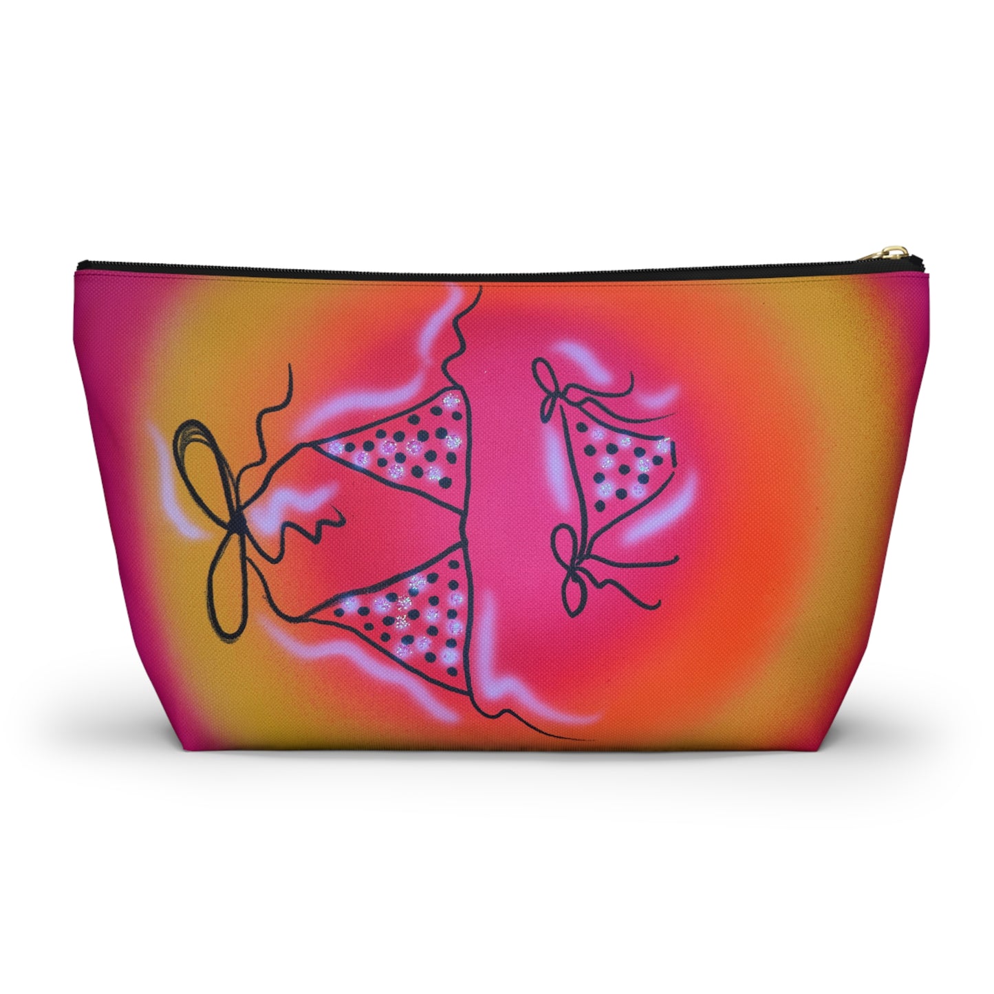 "glitter bikini" airbrush makeup pouch