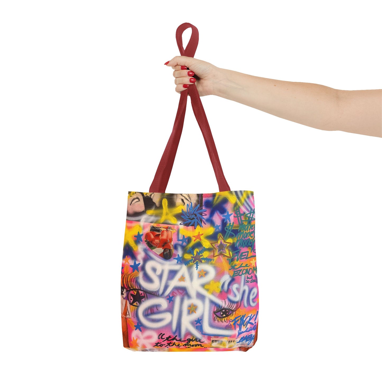 "STARGIRL" airbrush tote bag
