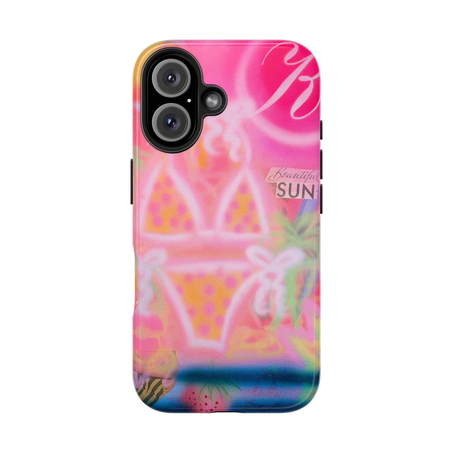"santa monica strawberry" airbrush iPhone case
