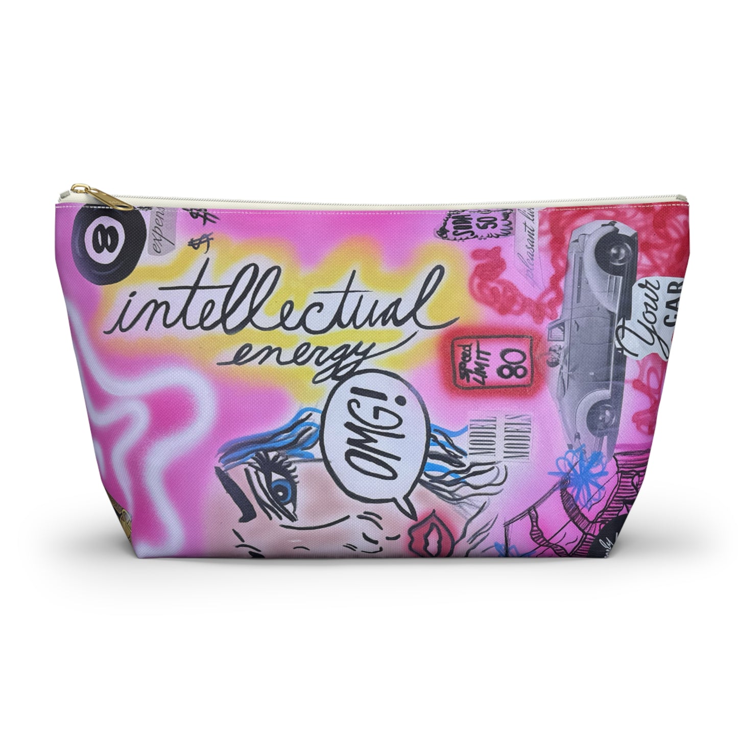 "intellectual energy" airbrush makeup pouch