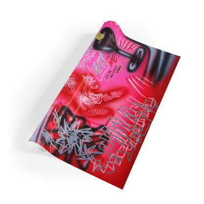 "extra dirty, plz" airbrush wrapping paper