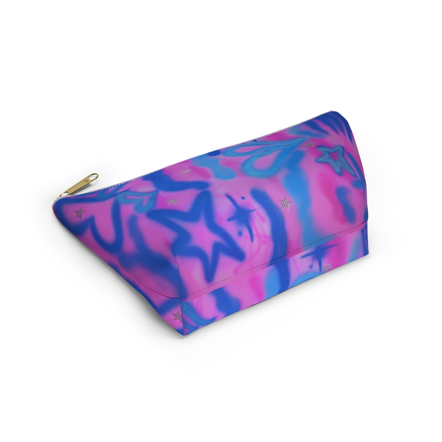 "blue camo" airbrush makeup pouch