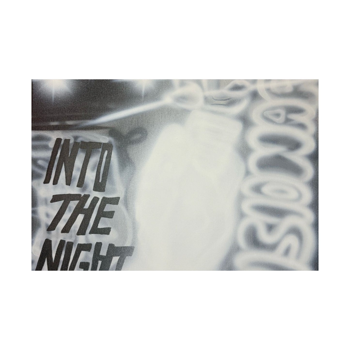 "into the night pt. 2" airbrush horizontal print