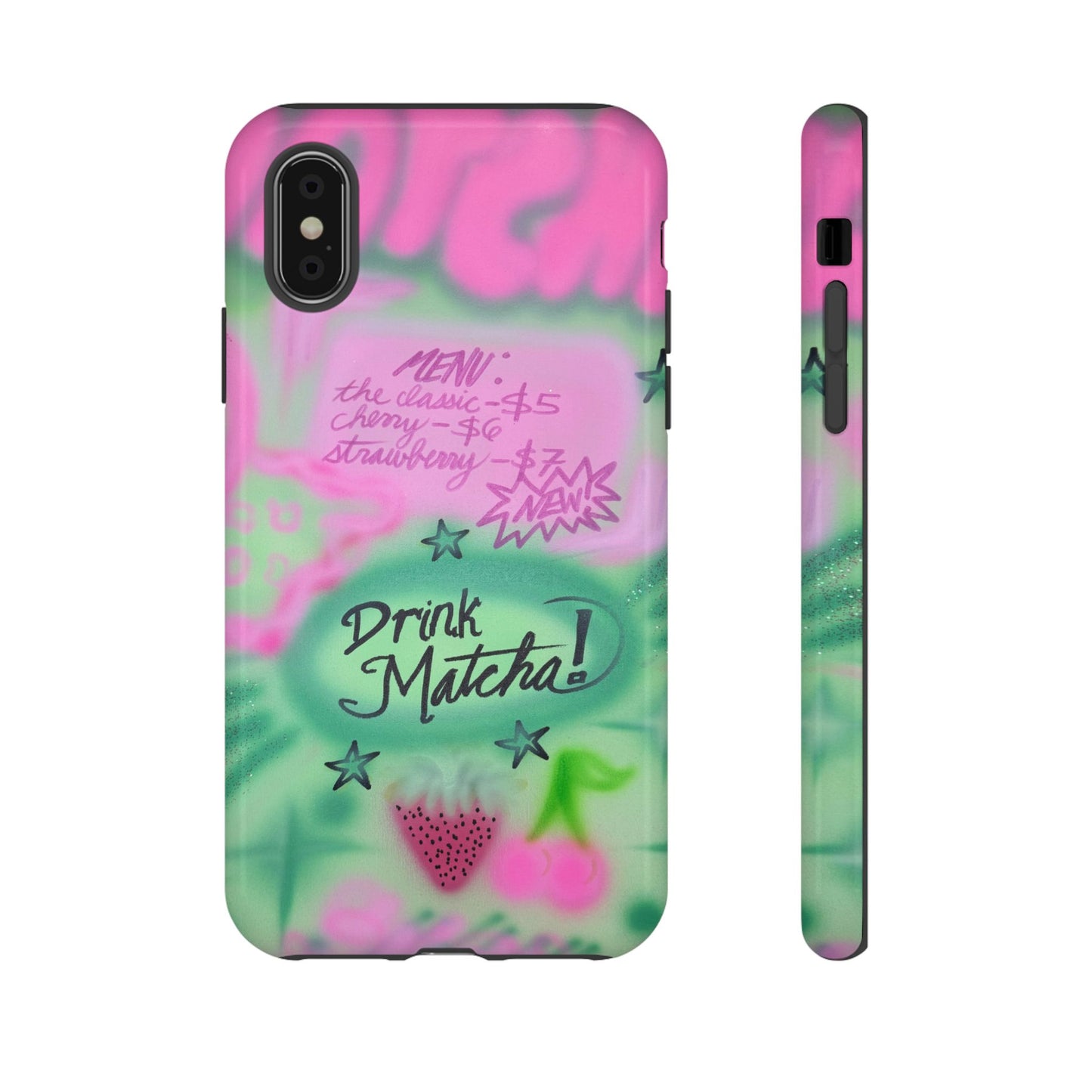"matcha!" airbrush iPhone case
