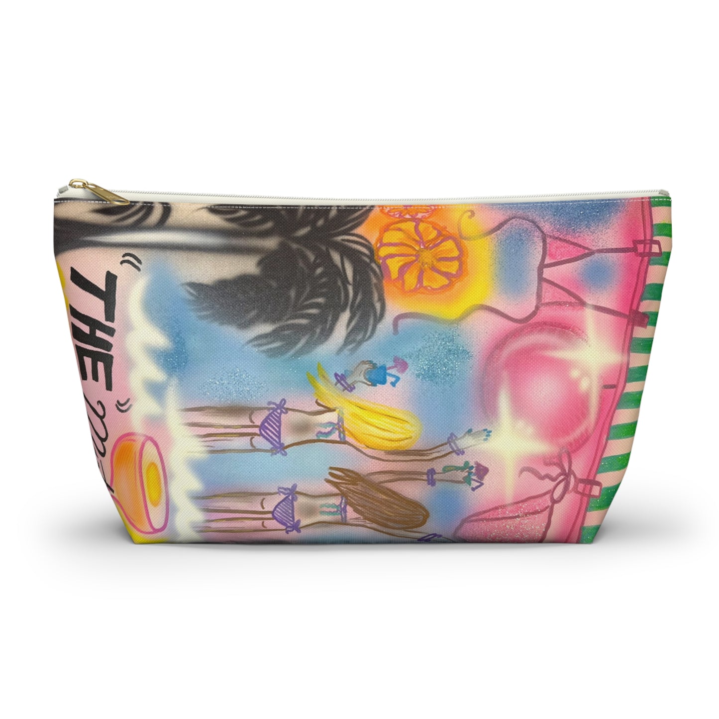 "kinis & tinis" airbrush makeup pouch
