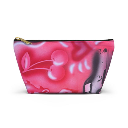 "on her way" airbrush makeup pouch