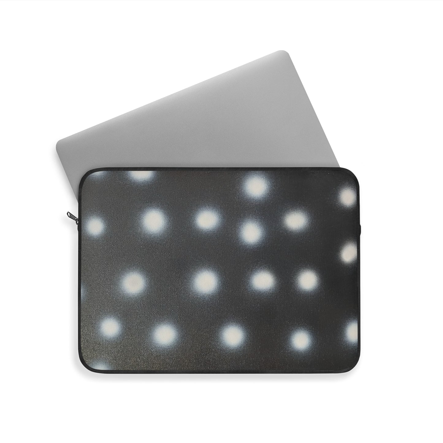 "coconut noir polka dot" airbrush laptop sleeve