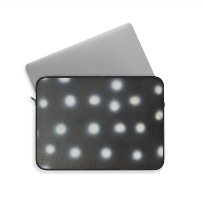"coconut noir polka dot" airbrush laptop sleeve