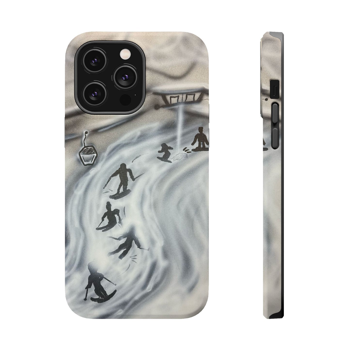 MagSafe "arctic avalanche" airbrush iPhone case