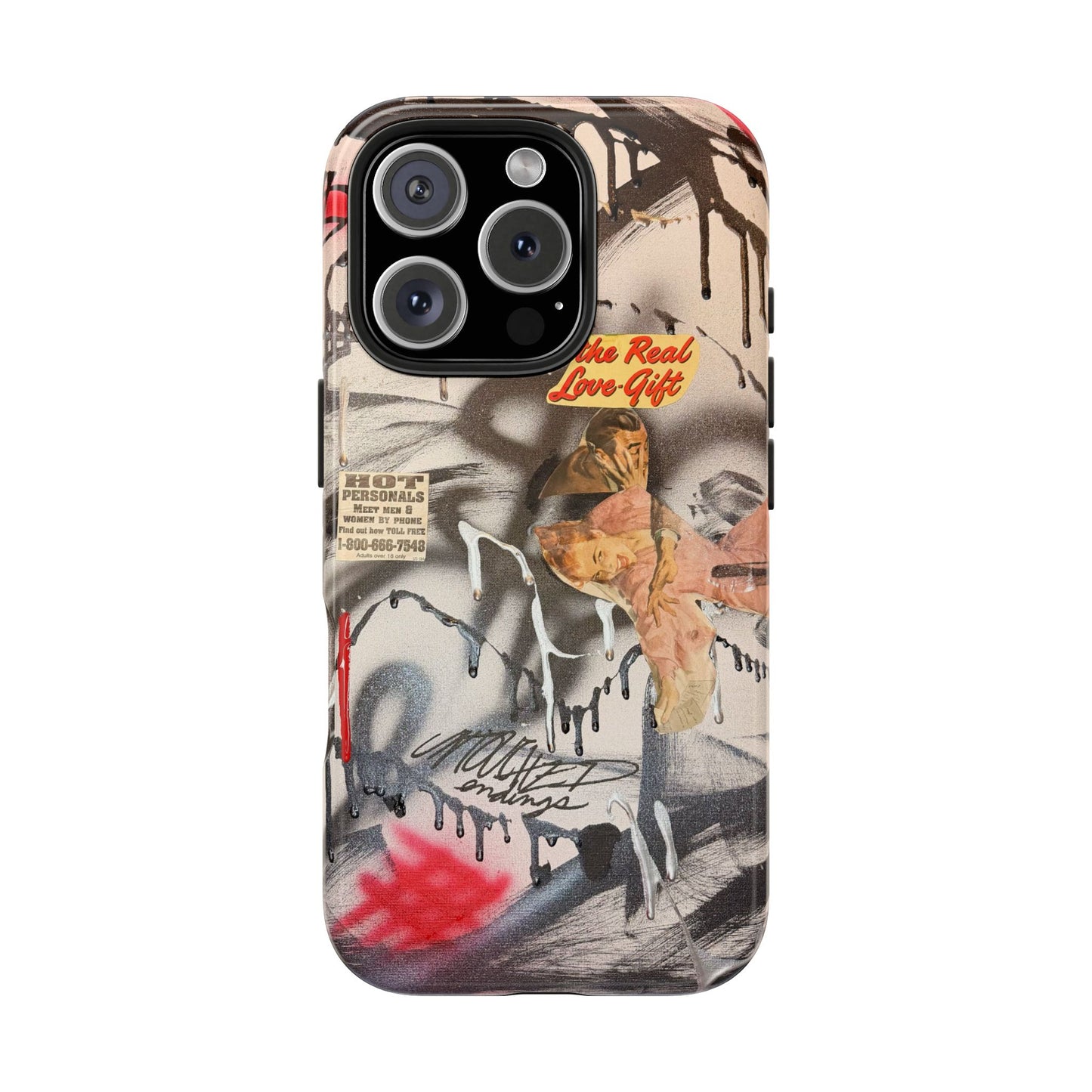 "real love" airbrush iPhone case