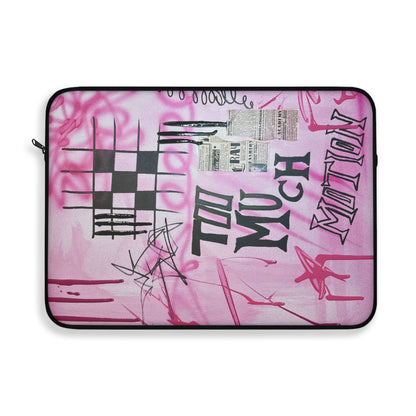 "too much motion" airbrush laptop sleeve