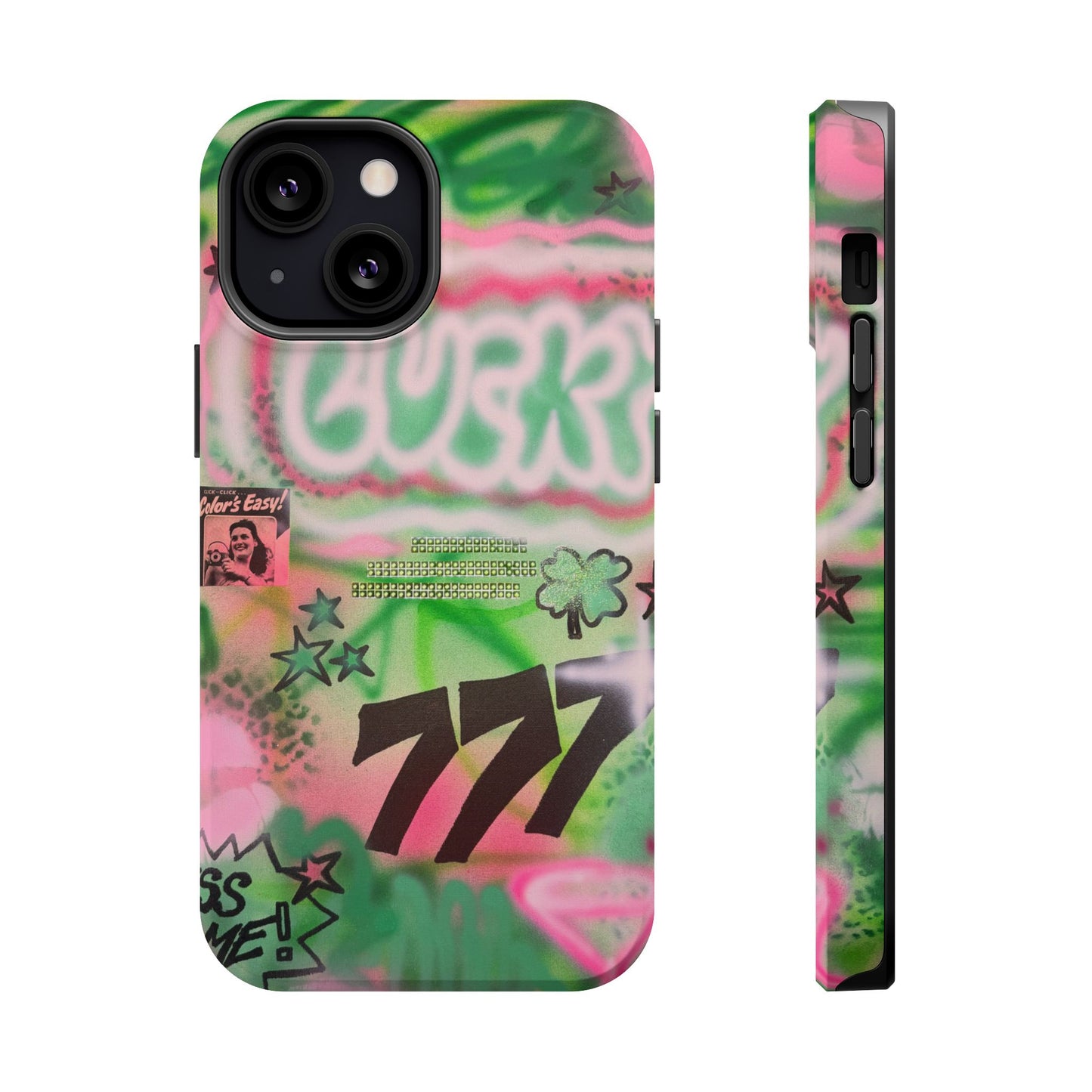 MagSafe "so lucky" airbrush iPhone case