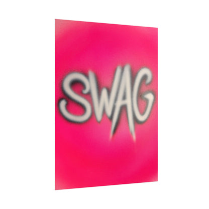"SWAG" airbrush rolled print