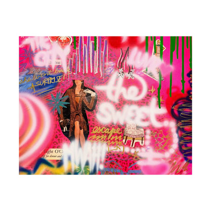 "sweet escape" airbrush horizontal print