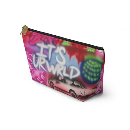 "it's ur WRLD" airbrush makeup pouch