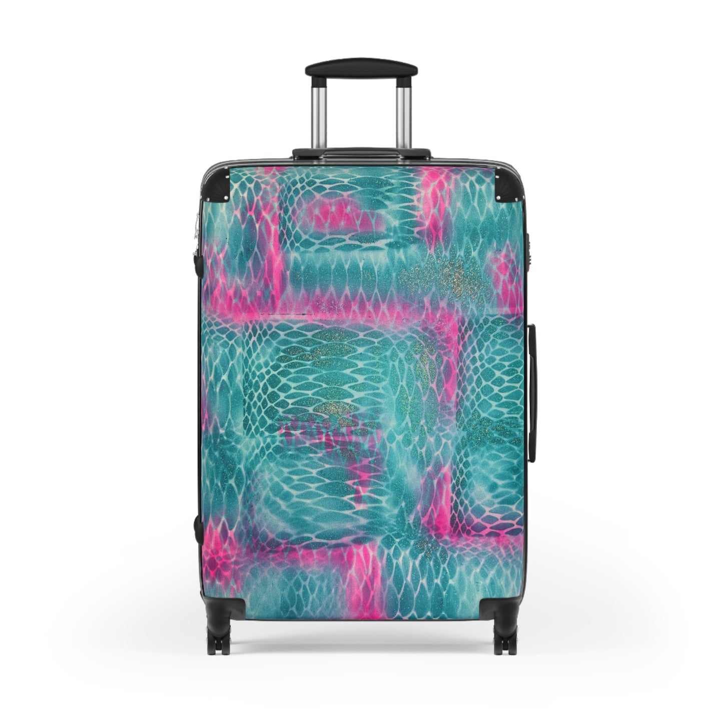 "snakeskin" airbrush suitcase