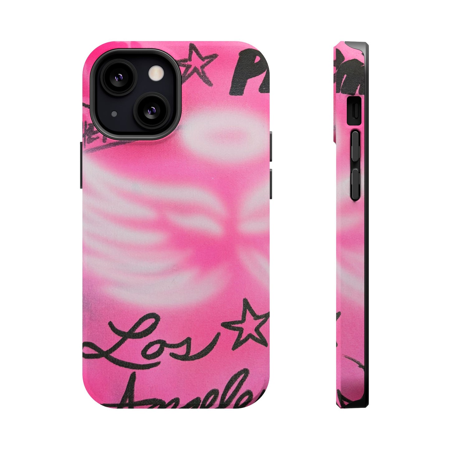 "pink angel wings" airbrush iPhone case