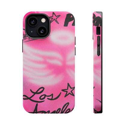 "pink angel wings" airbrush iPhone case