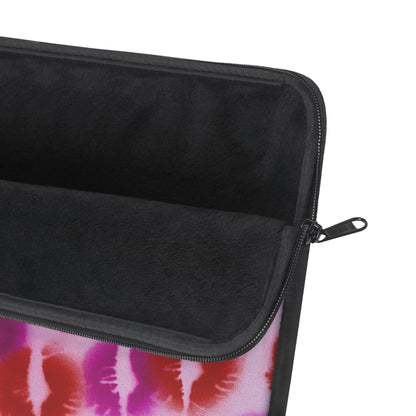 "mwah!" airbrush laptop sleeve