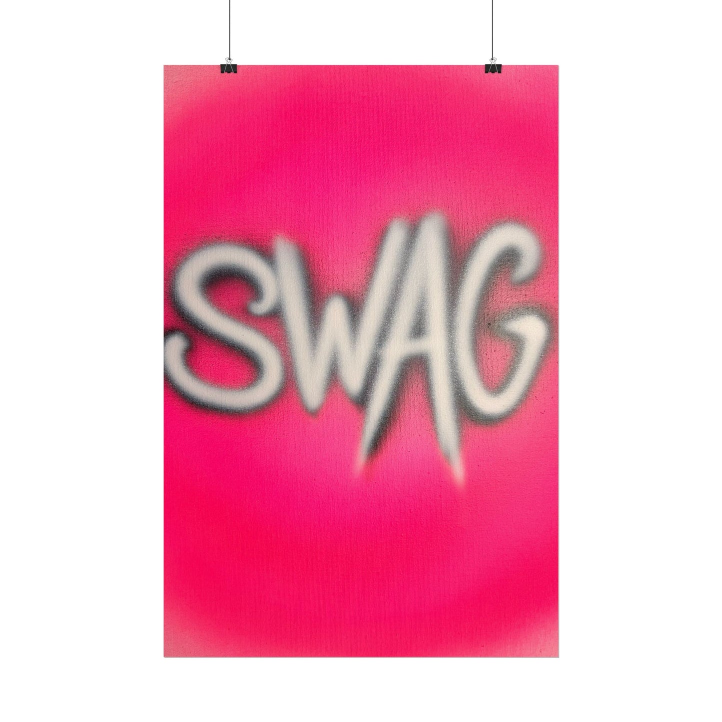 "SWAG" airbrush rolled print