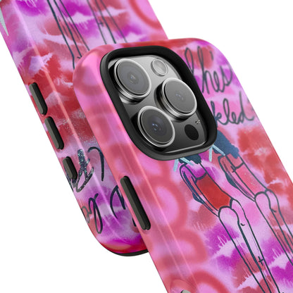 "tickled pink" airbrush iPhone case