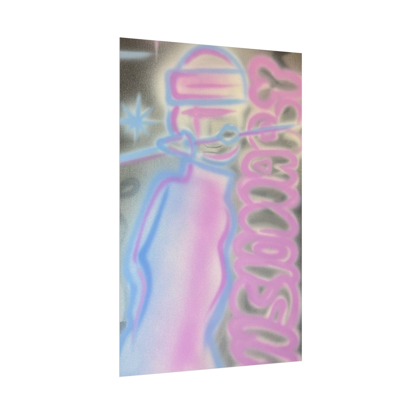 "visionary" pt. 2 airbrush rolled print