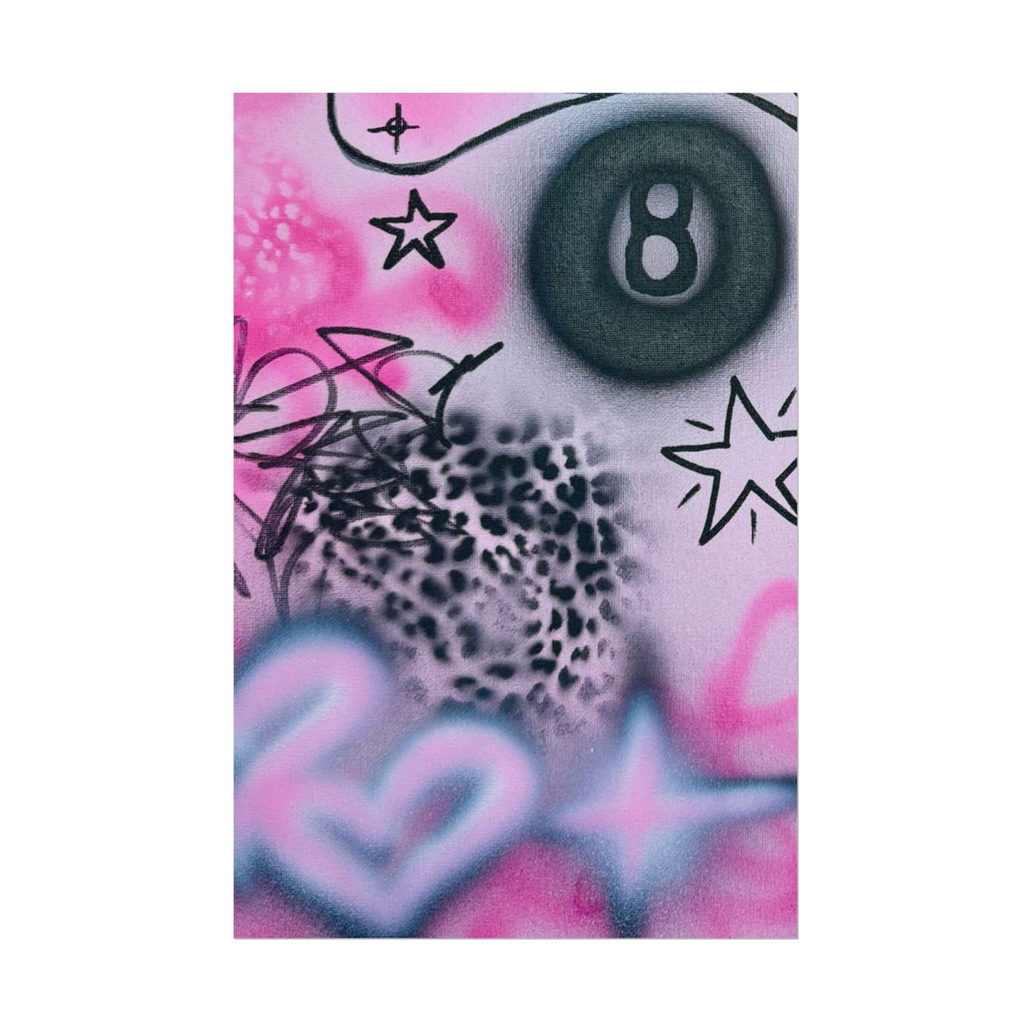 "onyx cheetah" airbrush rolled print
