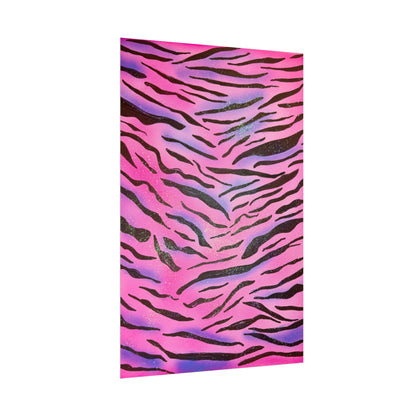"glitter zebra" airbrush rolled print