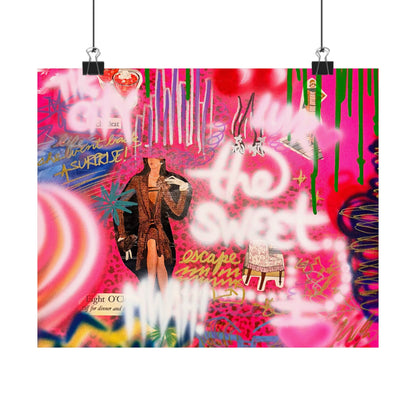 "sweet escape" airbrush horizontal print