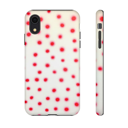 "vanilla cherry polka dot" airbrush iPhone case
