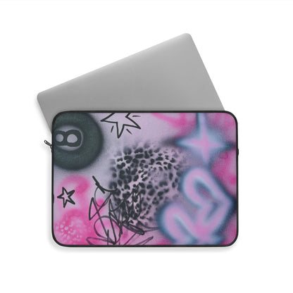 "onyx cheetah" airbrush laptop sleeve
