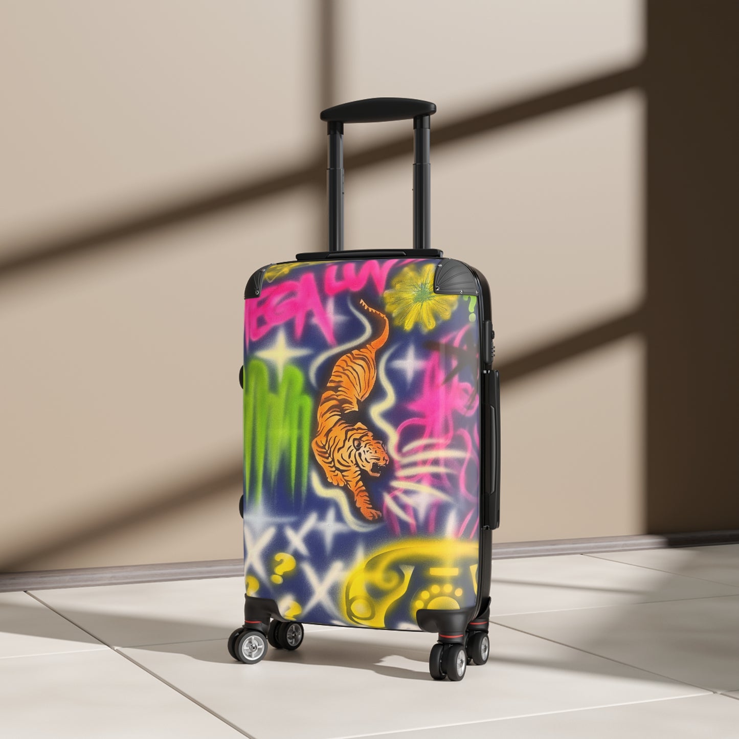 "mega luv" airbrush suitcase