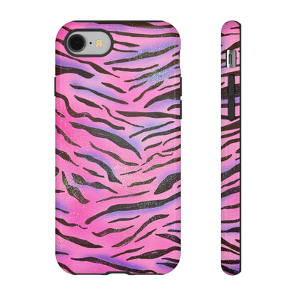 "glitter zebra" airbrush iPhone case