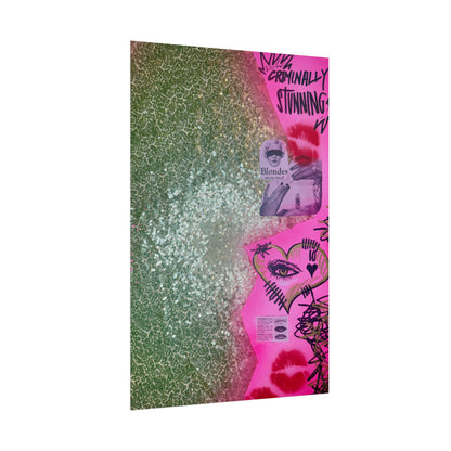 "glitter gloss" airbrush rolled print