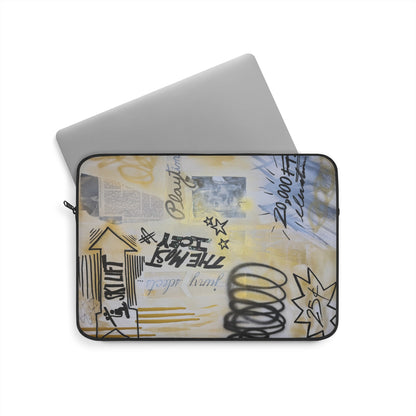 "golden glacier" airbrush laptop sleeve